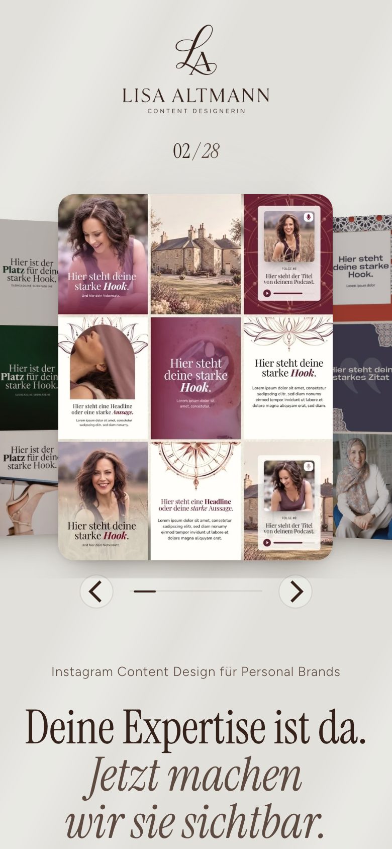Linkseite von Lisa Altmann am Handy